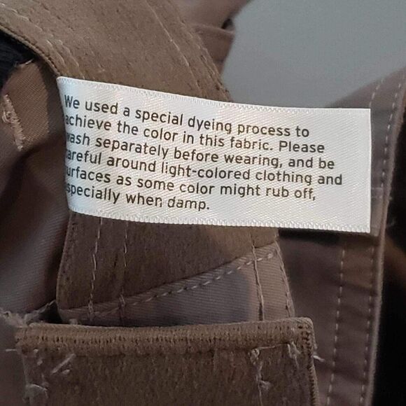 Eddie Bauer Pants Womens Size 14 Tan Khaki Straight Leg Flat Front - Picture 11 of 13